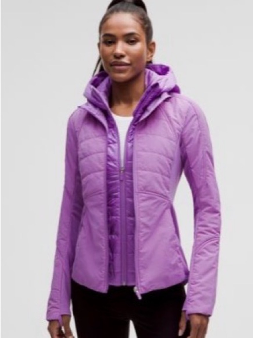 Lululemon Another Mile Jacket Purple Blossom Light Size 0